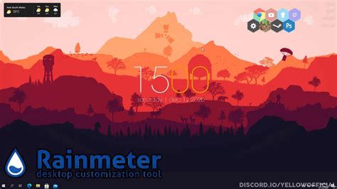 Rainmeter, desktop customization tool.